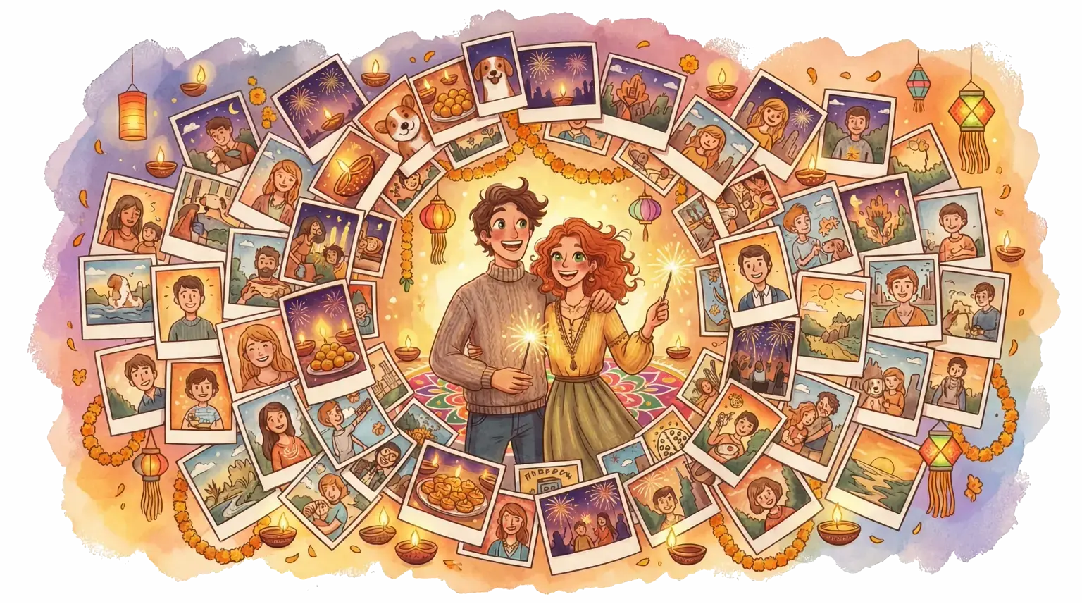 Awards night photo sharing illustration